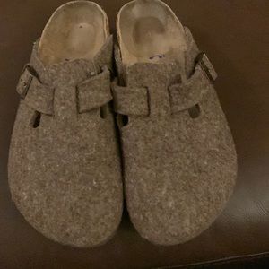 Birkenstock Boston felt/wool clogs brown color 37/6